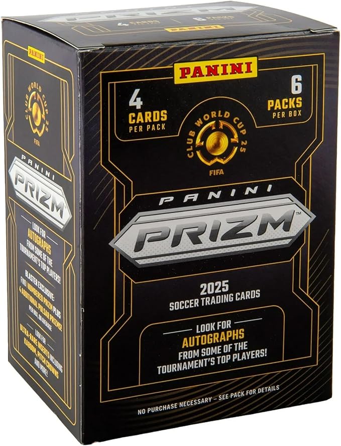 2025 Panini Prizm Club World Cup Soccer Blaster Box – FIFA Trading Cards – Includes Blaster-Exclusive Prizms Rookies &amp Inserts – Official Panini Retail Set