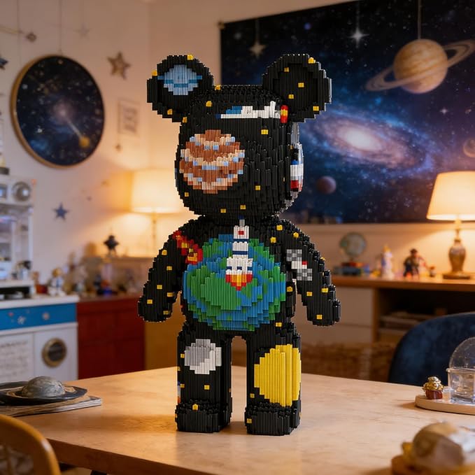 Space Bear Building Blocks (5800 PCS) Creative Animal Brick Set for Kids &amp Adults Micro Building Blocks Teddy Blocks Children Toys for Christmas Halloween Anniversary