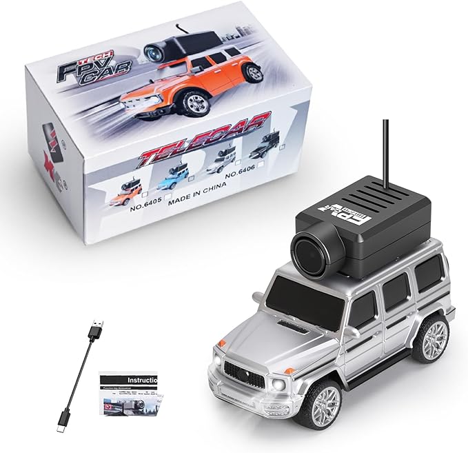 WLtoys Mini RC Car 1:64 Scale FPV RC Drift Car with 720P HD Camera 2.4GHz WiFi App Control with Gyro Mini Racing Toys for Teens and Adults (Sliver)