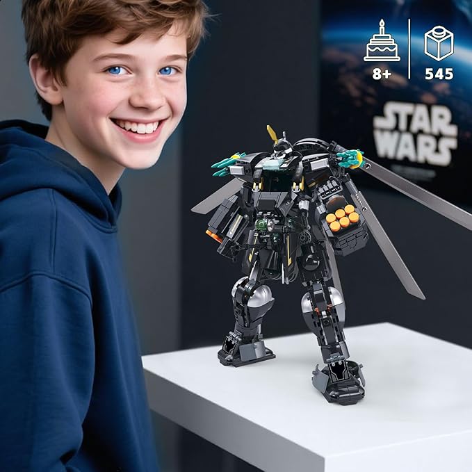Mech Robot Transforming Building Blocks Set for Adults Black City Protector Mecha Model Action Figures Cool Creative Robots STEM Toys Gift for Teens Boys 545 Pieces