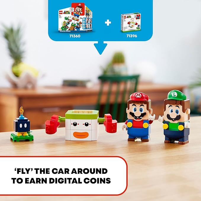 LEGO Super Mario Bowser Jr.’s Clown Car Expansion Set 71396 Building Kit Collectible Toy for Kids Aged 6 and up (84 Pieces)