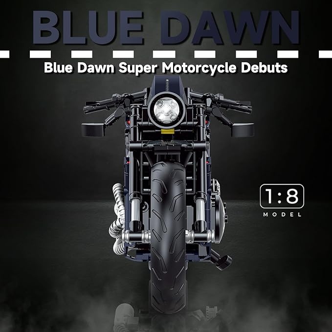 1:8 Motorcycle Building Blocks Toy Kit 623PCS for Adults and Motorcycle Enthusiasts Collectible Building Toy for Adults Birthday Gifts Build A Model Motorcycle