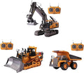 Mudsterz - Mudsterz Trucks Mudsterz Excavator 2.4GHz RC Construction Vehicle with Cool Lights and Real Sounds Realistic Engineering Design Metal Parts Little Builders Big Action (A1+B1+D1)