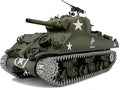 POCO DIVO Sherman M4A3 US Army Tank 1/16 RTR RC Military Model Heng Long 3898 MS Edition Upgrade Steel Gear Metal Track Sprocket Idler Wheel Airsoft Battle Infrared Combat Smoke Sound Light Recoil