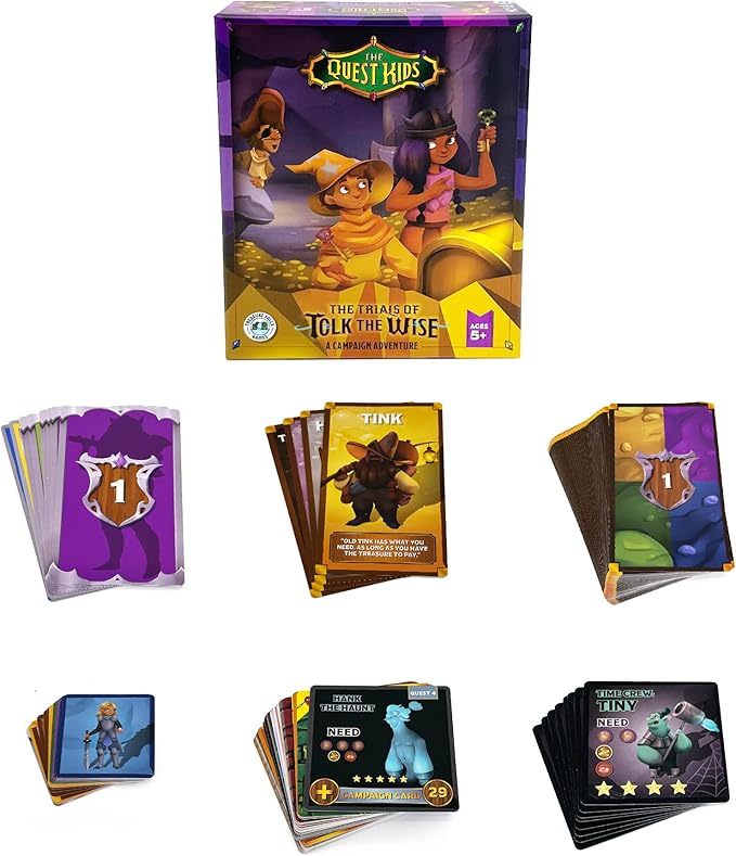The Trials of Tolk The Wise | Treasure Falls Games | A Fantasy Campaign Expansion for Kids 5 Years Old and Up