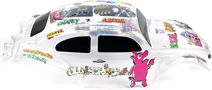 SummitLink Custom Body Clear Unpainted with Stickers Compatible for 1/10 Scale RC Car or Truck (Truck not Included) STB-C-01