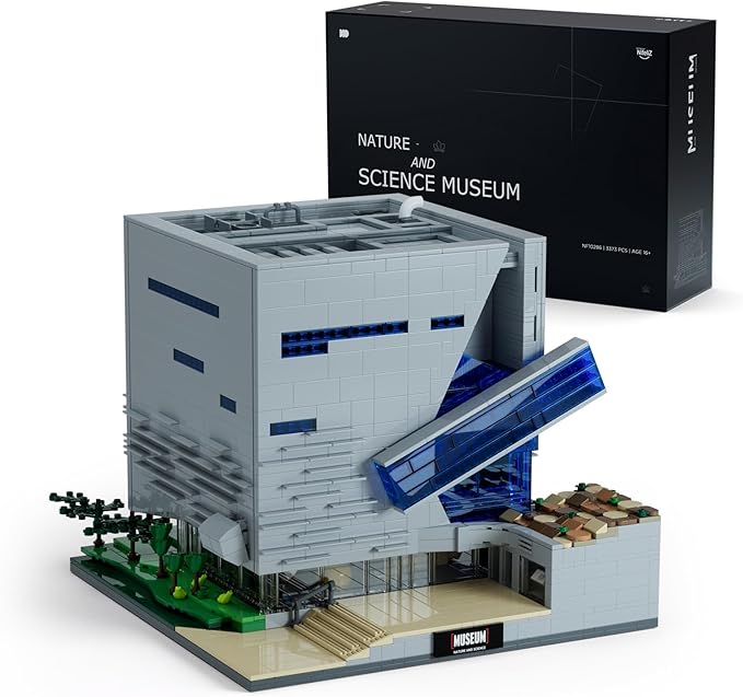 Nifeliz Museum of Nature and Science Building Set Gift Idea for Lovers of Museums Buildable Display Model Addition to The Modular Buildings Collection (3373 PCS NF10286)