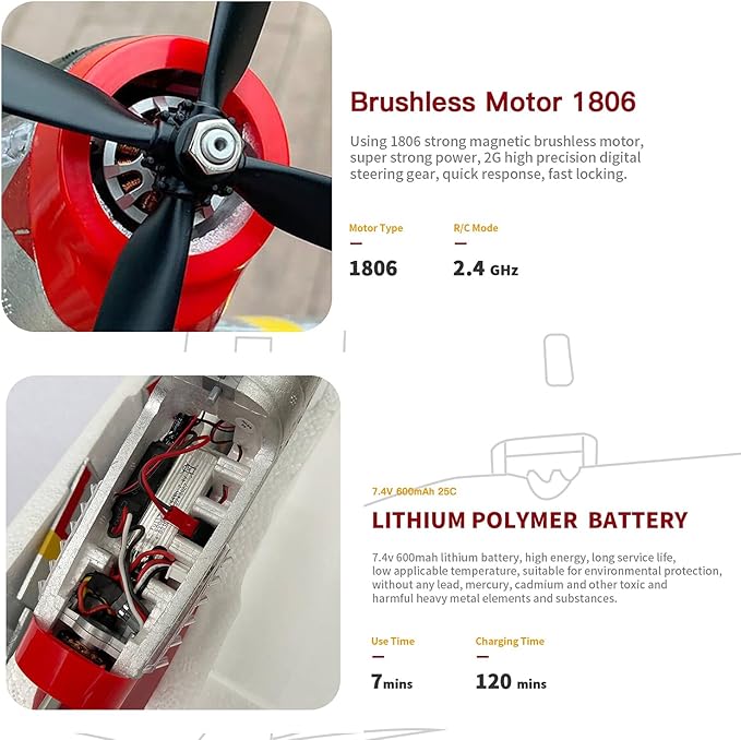 Large 560MM P51 P-51D Mustang Remote Control Combat Aircraft 4CH XK A280 3D/6G Aerobatic LED Brushless RC Aircraft Full-Function for Professional Players (1-Battery)