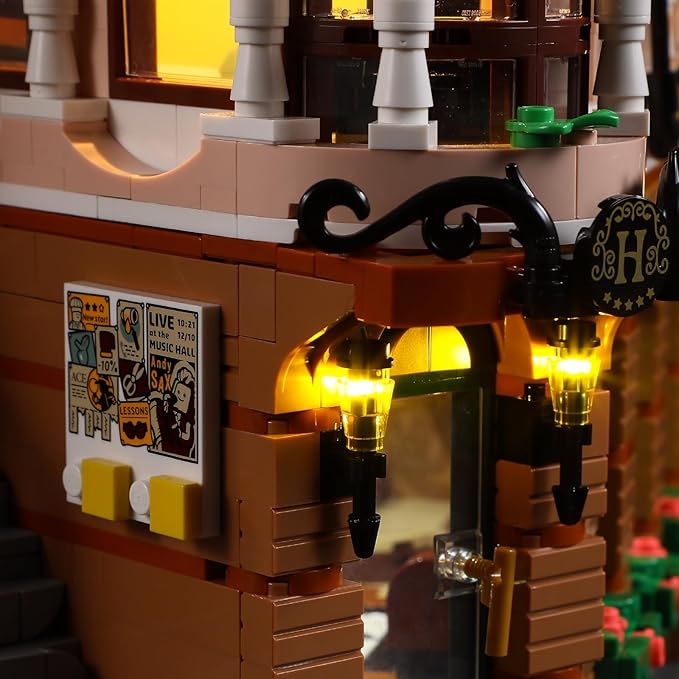BRIKSMAX Led Lighting Kit for Creator Expert Boutique Hotel - Compatible with Lego 10297 Building Blocks Model- Not Include The Lego Set