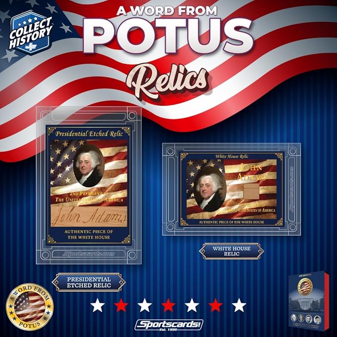 2025 A Word from The President POTUS Trading Card Box 1 Autograph or 1 Relic Per Box (Bush Clinton Donald Trump Joe Biden Obama)