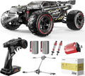 DEERC 209E 1:10 Fast Brushless RC Car for Adults &amp Boys 60+ KMH High Speed 4WD Off-Road Remote Control Truck with 2 x 3S Batteries &amp Extra Swing Arms Hobby Grade Racing Car RC Crawler Gift