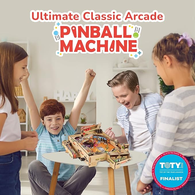 Smartivity DIY Pinball Machine for Kids 8-14 Years Old | Global Award Winning Arcade Game | Build Your Own Pinball I Birthday Gift for Smart Kids | STEM Toy for Boys &amp Girls