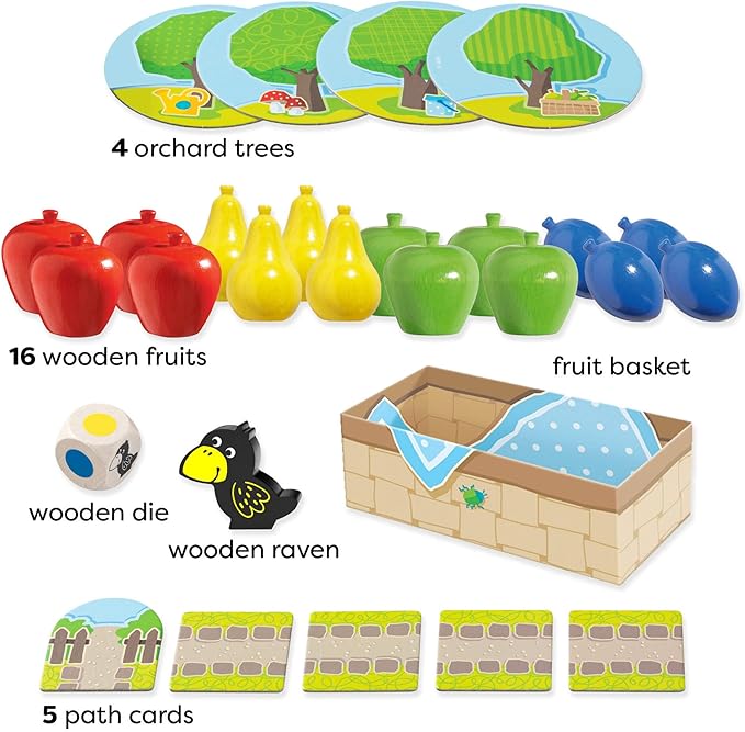 HABA My Very First Games - First Orchard Toddler Game - My First Orchard Game Cooperative Toddler Board Games for 2 Year Olds - Made in Germany