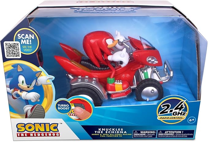 NKOK Sonic NKOK Knuckles ATV R/C (with Lights) For Ages 6 and up Allows Children to Pretend to Drive and Have Fun at the Same Time! Great Item for Kids