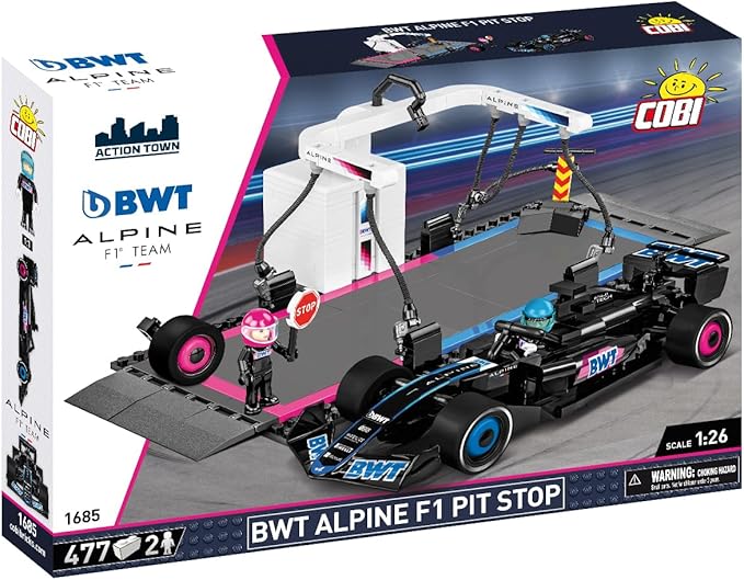 COBI BWT Alpine F1 Pit Stop Building Set 477 Pieces