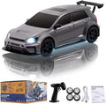 Fairrc 1/43 Scale Mini Drift RC Car 2.4GHz High Speed 4WD Drift Car for Adults RTR (Gray)