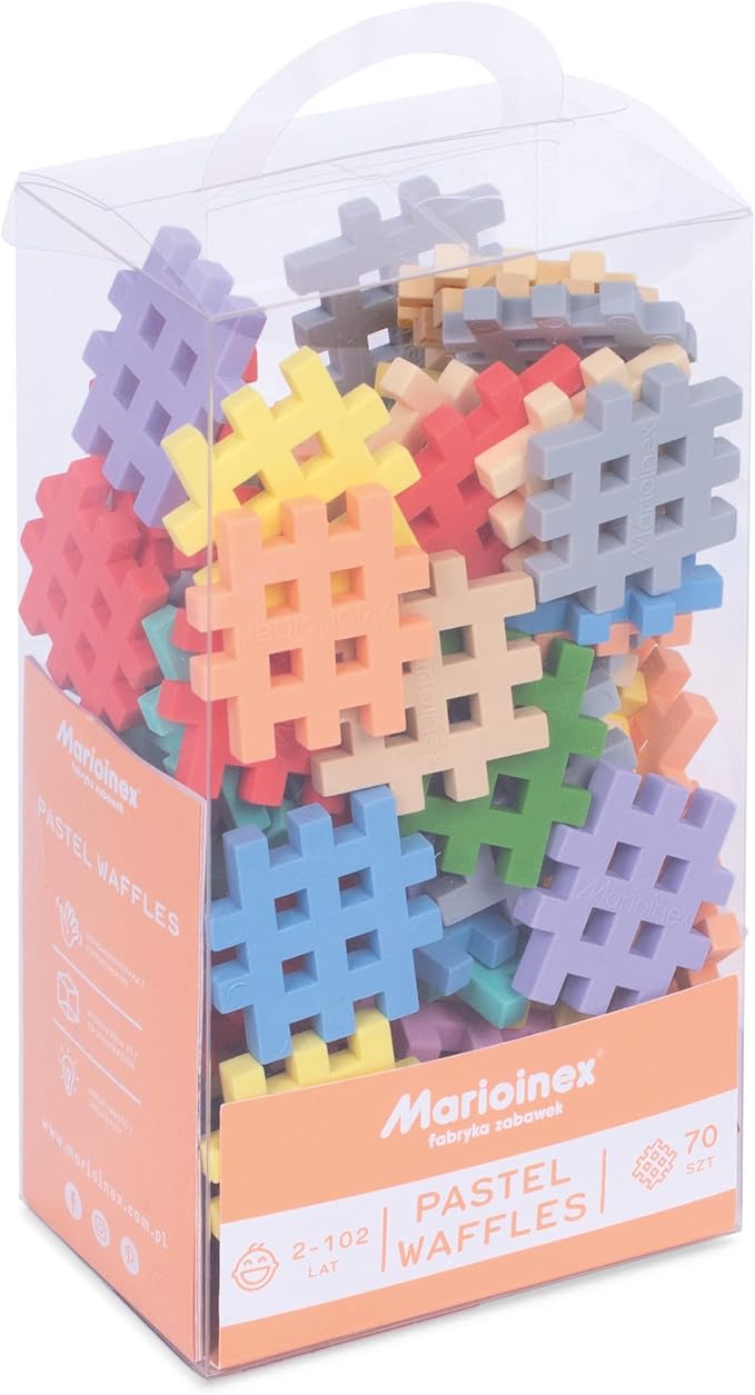 Marioinex 903667 Mini Waffle Pastel Tablets - Pack of 70