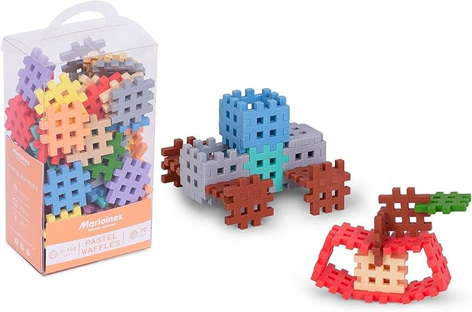 Marioinex 903667 Mini Waffle Pastel Tablets - Pack of 70