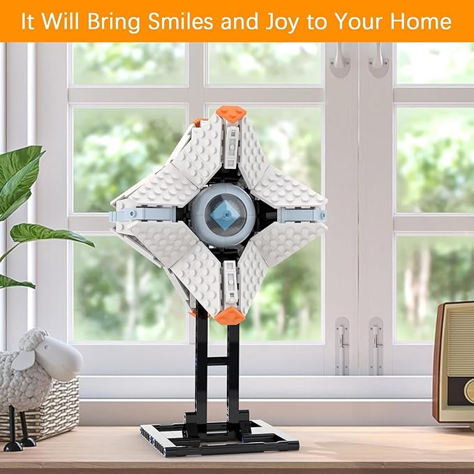 Nubee Ghost Shell Building Blocks for Kids Ages 9+ Generalist Shell Building Toy Sets Featuring a Display Stand Lightfall Model Toy for Adults Game Fans (378 Pieces)