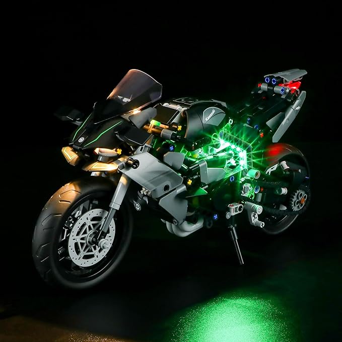 BRIKSMAX Led Lighting Kit for Lego-42170 Kawasaki Ninja H2R Motorcycle - Compatible with Lego Technic Building Set- Not Include Lego Set