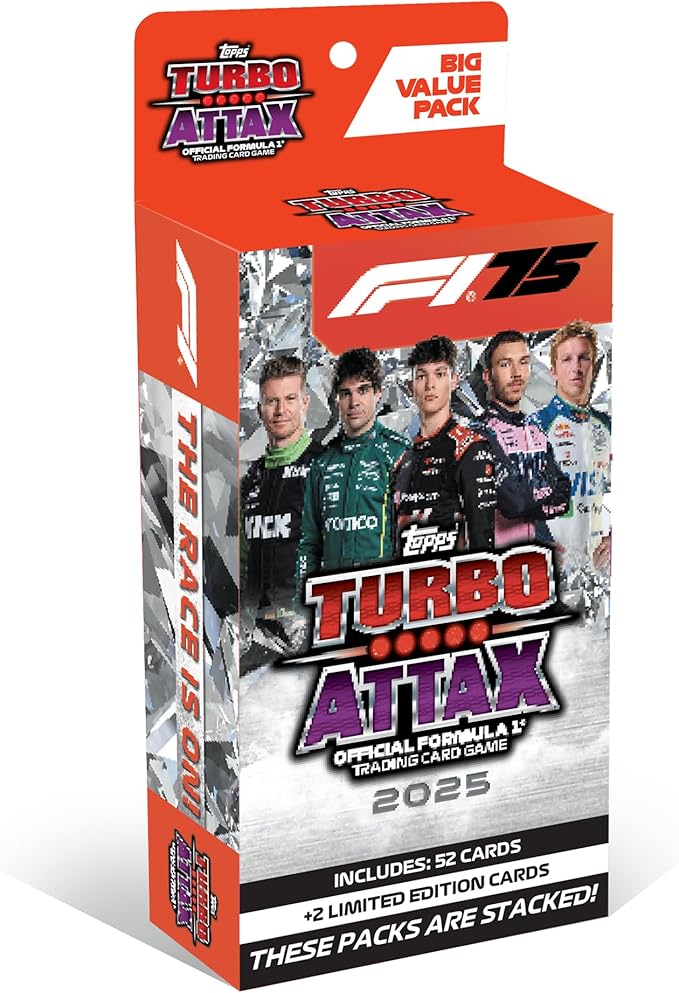 Topps Turbo Attax Formula 1® 2025 Trading and Collectible Card Game (Big Value Pack)