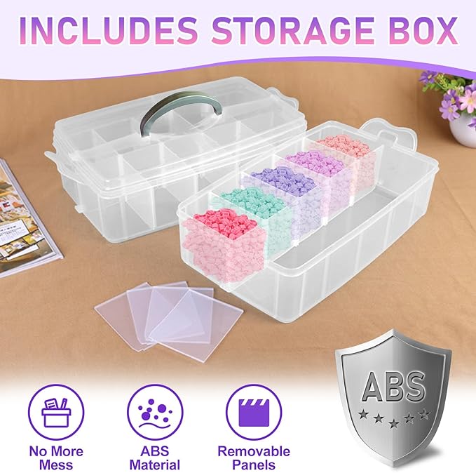 Bear Building Blocks with Organizer Bins (3000PCS) Fluorescent Bricks &amp Stroage Drawer Gift for Adults &amp Kids Ideal for Home &amp Office Decor QR Code User Manual 8883