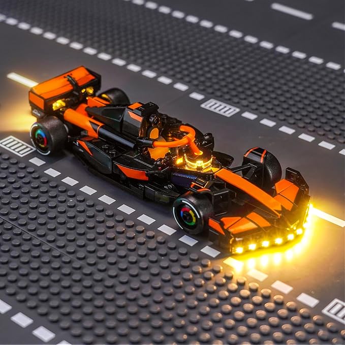 Upgraded Led Light Kit Compatible with Lego McLaren F1 Team MCL38 Race Car Building Set Lights Decoration Compatible with Lego 77251 (Model Not Included)