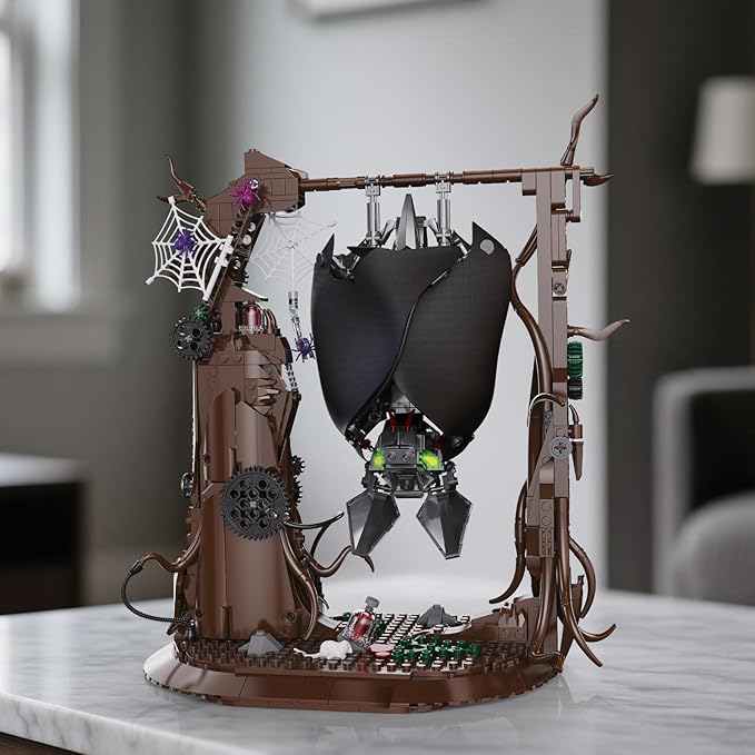 Ideas Bat Animal Building Set MOC Creative Bat Bird Model Kit Standing and Handstand Collectible Home Office Decor Toy Gift for Teens Adults 14+ (839PCS)
