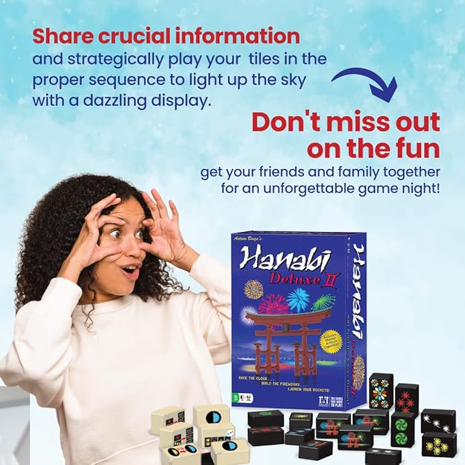 R&ampR Games Hanabi Deluxe II Strategy Game