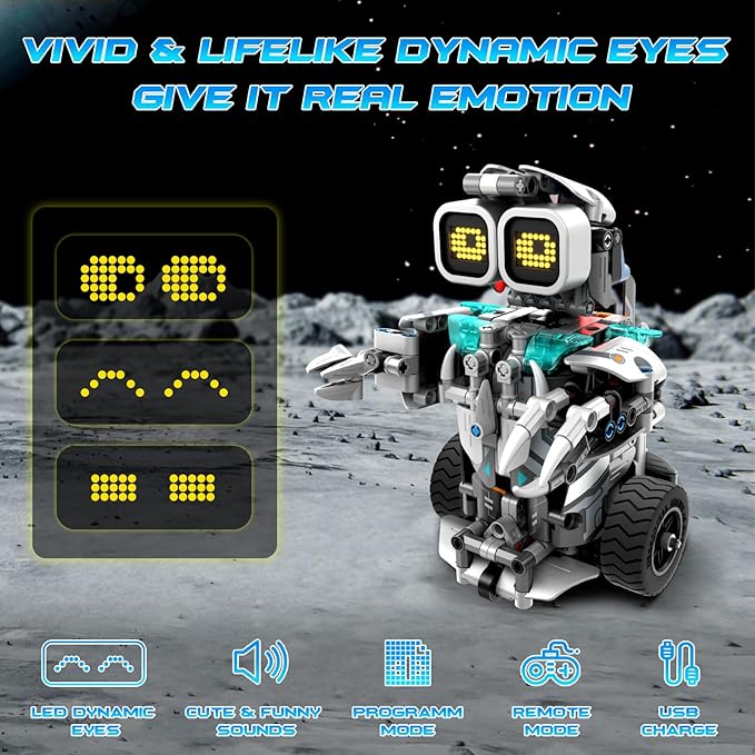 STEM Building Toys for Kids 6-14 Remote &amp APP Controlled 3in1 STEM Dinosaur Motorcycle Robot Building Kit for Kid with Music Spray 646 Pcs Building Blocks Set Birthday Xmas Gift Ideas for Boys G