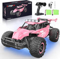 kolegend Remote Control Car for Girls 50+min Monster Trucks 20km/h 1:12 Scale 13 Inch All Terrains RC Truck with Flashing Chassis Lights Gift Toys for Girls Kids Boys