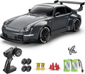 ACAMMZAR RC Drift Car Pro Upgraded with Gyro 1:24 Full Proportional Remote Control Car 25KM/H 4WD High Speed RC Cars with Lights Extra Racing Tires Vehicle for Adults Kids Boys Girls Gray