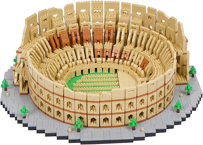 Building Blocks Set Roman Colosseum Model Micro Building Blocks 5594 PCS Famous Architecture Model Mini Building Kit Gift for Kids and Adults