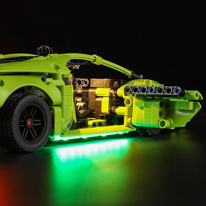 BRIKSMAX Led Lighting Kit for Lamborghini Huracn Tecnica - Compatible with Lego Technic Car Building Set