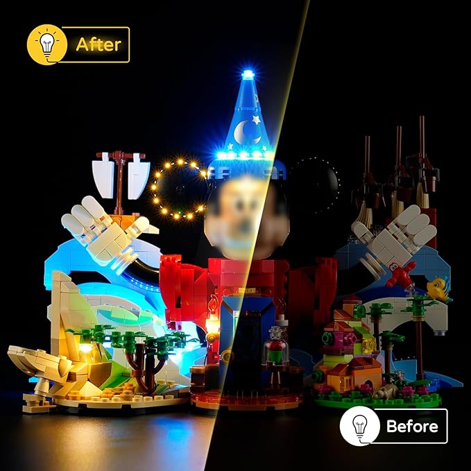 YEABRICKS LED Light for 21352 Ideas Magic of Disney Building Blocks Model (Building Set NOT Included)