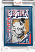 MLB Topps Project70 Card 207 | 1962 Clayton Kershaw by Mister Cartoon