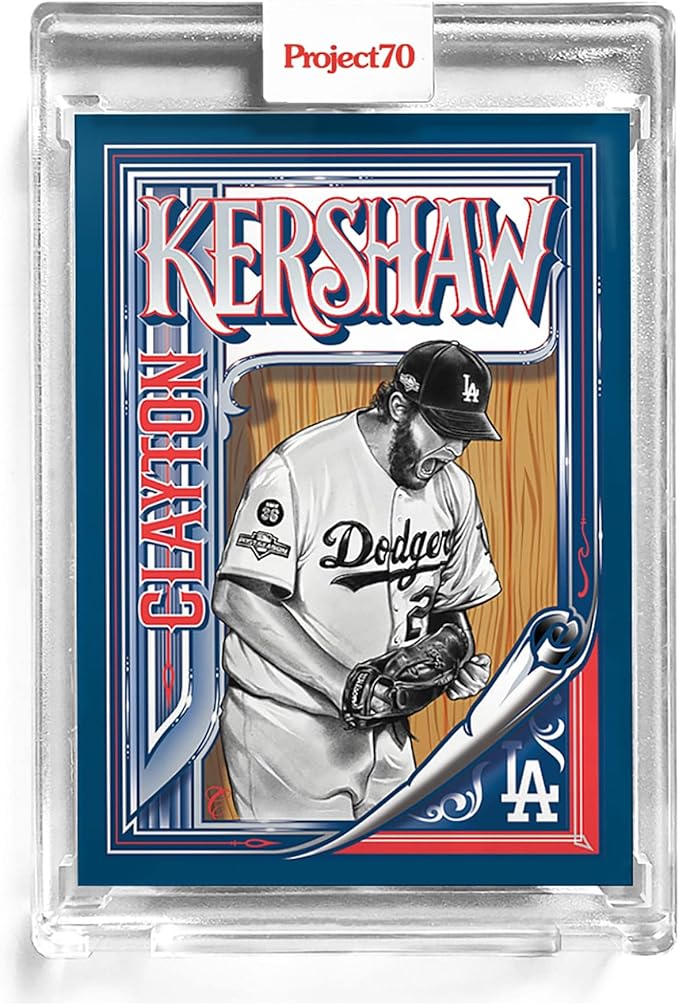 MLB Topps Project70 Card 207 | 1962 Clayton Kershaw by Mister Cartoon