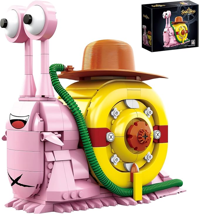 Animal Snail Building Blocks Sets Anime Phone Bug Model Toys Gift for Adults Teens 573 PCS