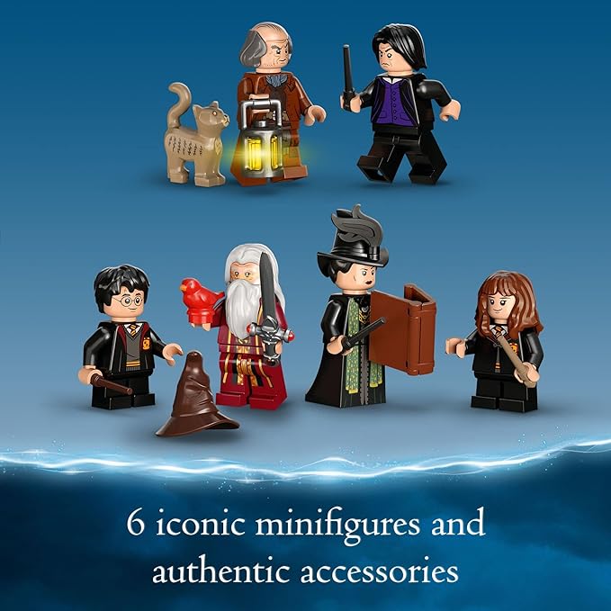 LEGO Harry Potter Hogwarts: Dumbledore’s Office 76402 Castle Toy Set with Sorting Hat Sword of Gryffindor and 6 Minifigures for Kids Aged 8 Plus