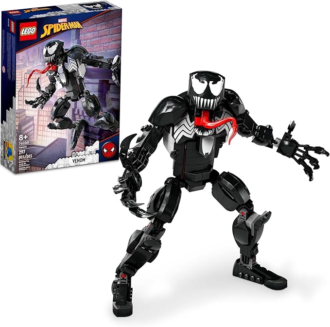 LEGO Marvel Venom Figure 76230 Fully Articulated Super Villain Action Toy Spider-Man Universe Collectible Set Alien Toys for Boys and Girls