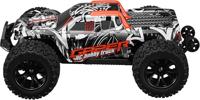 VEVOR Remote Control Car 1:14 Scale RC for Kids All Terrain 4WD Off-Road Monster Truck with 45 Wheelie &amp 2 Batteries 38 km/h High Speed Hobby Racing - Ideal Gift for 8+ Years Kids