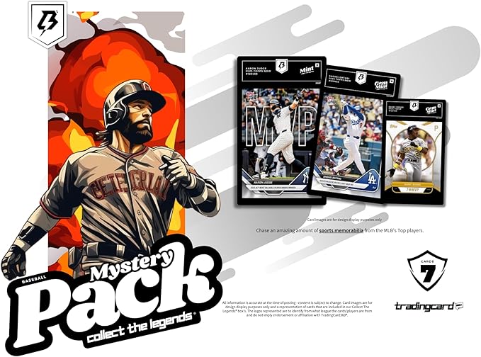 Three Graded Baseball Cards Collect The Legends® Edition│Gem-Mint 10 Guaranteed│Gift for Baseball Fans│by TradingCard360®