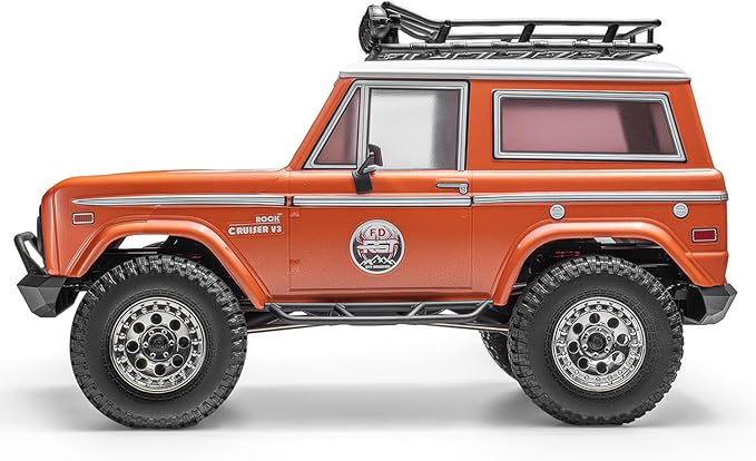 RGT RC Crawler 1:10 4wd Off Road Truck Rock Cruiser RC-4 Remote Control Car 4x4 Hobby RC Car Toy 136100V3FD Orange