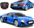 Audi Remote Control Car 1:24 Scale Electric Sport Racing Hobby Toy Car Audi Model Vehicle for Boys Girls Birthday Gifts（Blue）