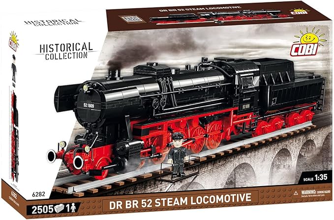 COBI Historical Collection DR BR Class 52 Steam Locomotive Building Set 2505 Pieces