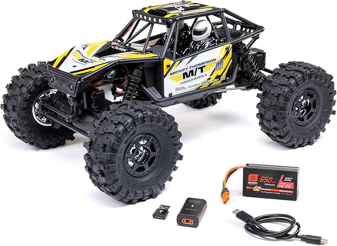 Axial RC Truck UTB18 Capra 4WS 1/18th 4x4 RTR (Comes with Everything Needed to Run) Yellow AXI-1750T2