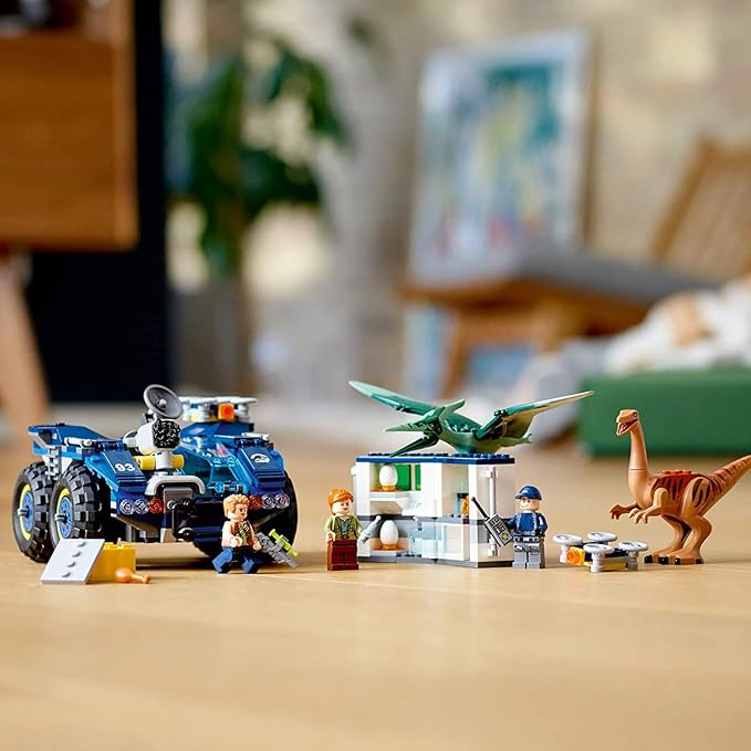 LEGO Jurassic World Gallimimus and Pteranodon Breakout 75940 Dinosaur Building Kit for Kids Featuring Owen Grady Claire Dearing and ACU Trooper Minifigures for Creative Play (391 Pieces)