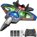 4DRC V32 Foam RC Planes with 3 Batteries Remote Control Airplanes for Kids Adults 8-16 RC Drone Airplane Helicopter Jet with Light 360° Flip Stunt Roll Airplane Toy Gifts for Kids Boys Adults