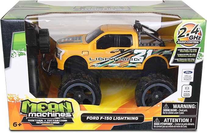 NKOK RC Ford F-150 Lightning Monster Truck Rear Wheel Drive for Drifting Mastery Bouncy and Grippy Tires