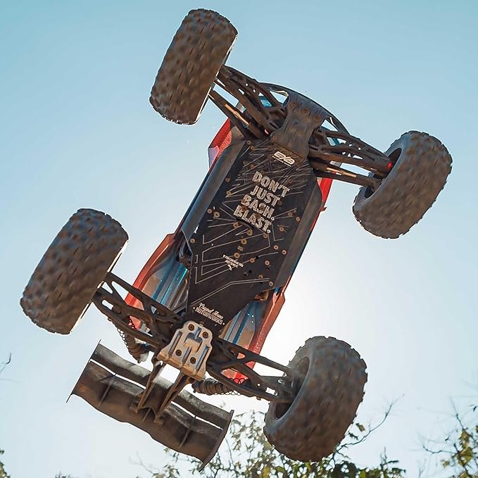 ARRMA RC Truck 1/8 KRATON 4X4 6S BLX BRUSHLESS V6 Speed Truck RTR (Lipo Battery and Charger Not Included) (Blue/Pink) ARA8608V6T2